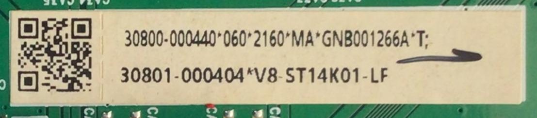 MAIN PARA SMART TV TCL / NUMERO DE PARTE 30801-000404 / 40-MS14F1-MAB2HG / 11602-500406 / MS14F1 / 30800-000440 / GNB001266A / V8-ST14K01-LF / DISPLAY V400HJ6-PE1 / MODELO 40S325 - Imagen 2